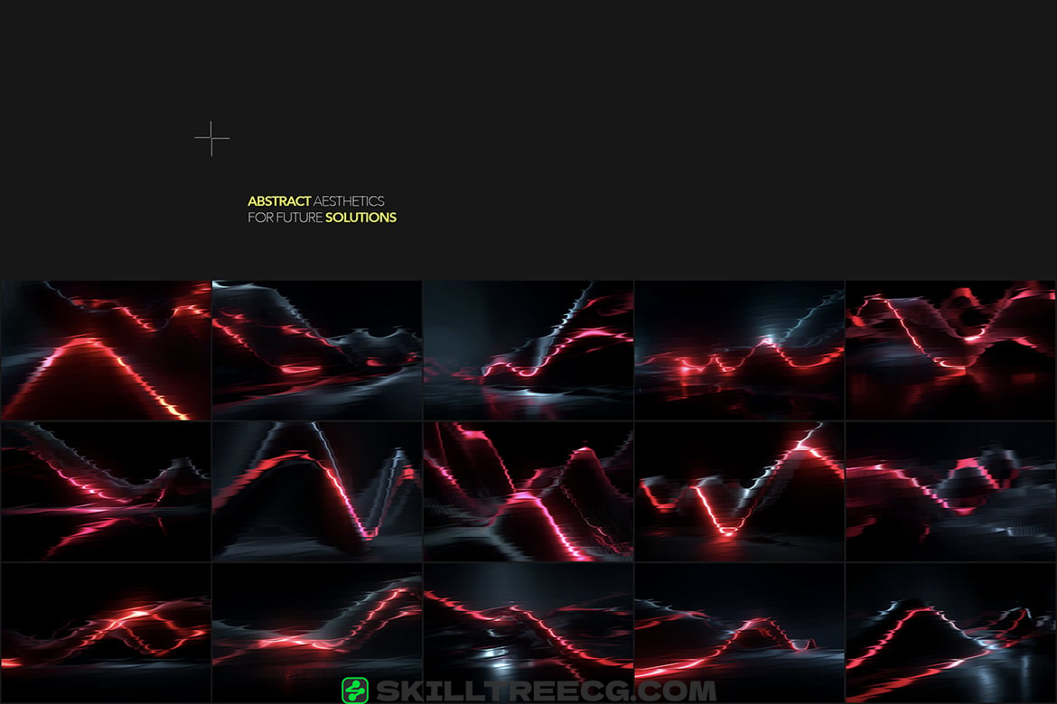 图片[9]-Neon Red Abstract Gradients（964001）-技能树